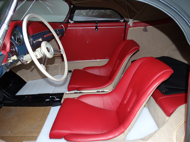 Porsche 365 Speedster rote Sportsitze - Fine Car Interiors - Matthias Stellrecht Oldtimer Aufbereitung Innenausstattung